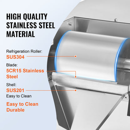 Handelsschneeflocken-Eiscreme-Maschine 573LBS/24H Edelstahl für Eiscreme
