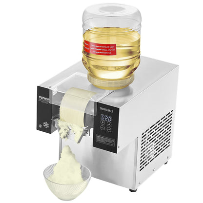 Handelsschneeflocken-Eiscreme-Maschine 276LBS/24H Edelstahl für Eiscreme