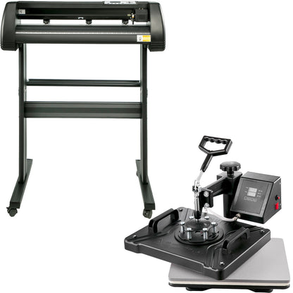 Vevor 5 In 1 Wärme Drücken 12 "x 15" Vinyl Cutter Plotter 28 "Software