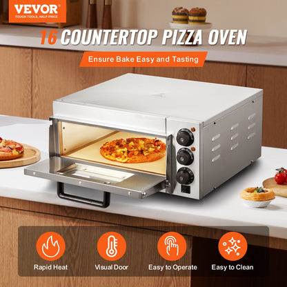 Commercial Pizza Oven Electric Pizza Oven for 16" Pizza Indoor
