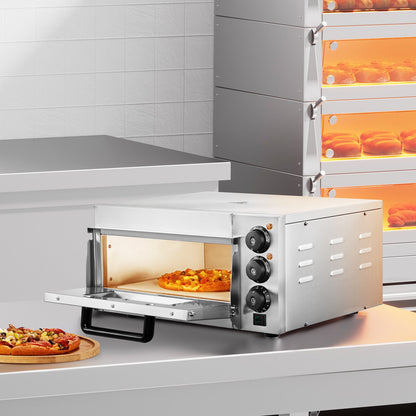 Commercial Countertop Pizza Oven Electric Pizza Oven for 14" Pizza Indoor
