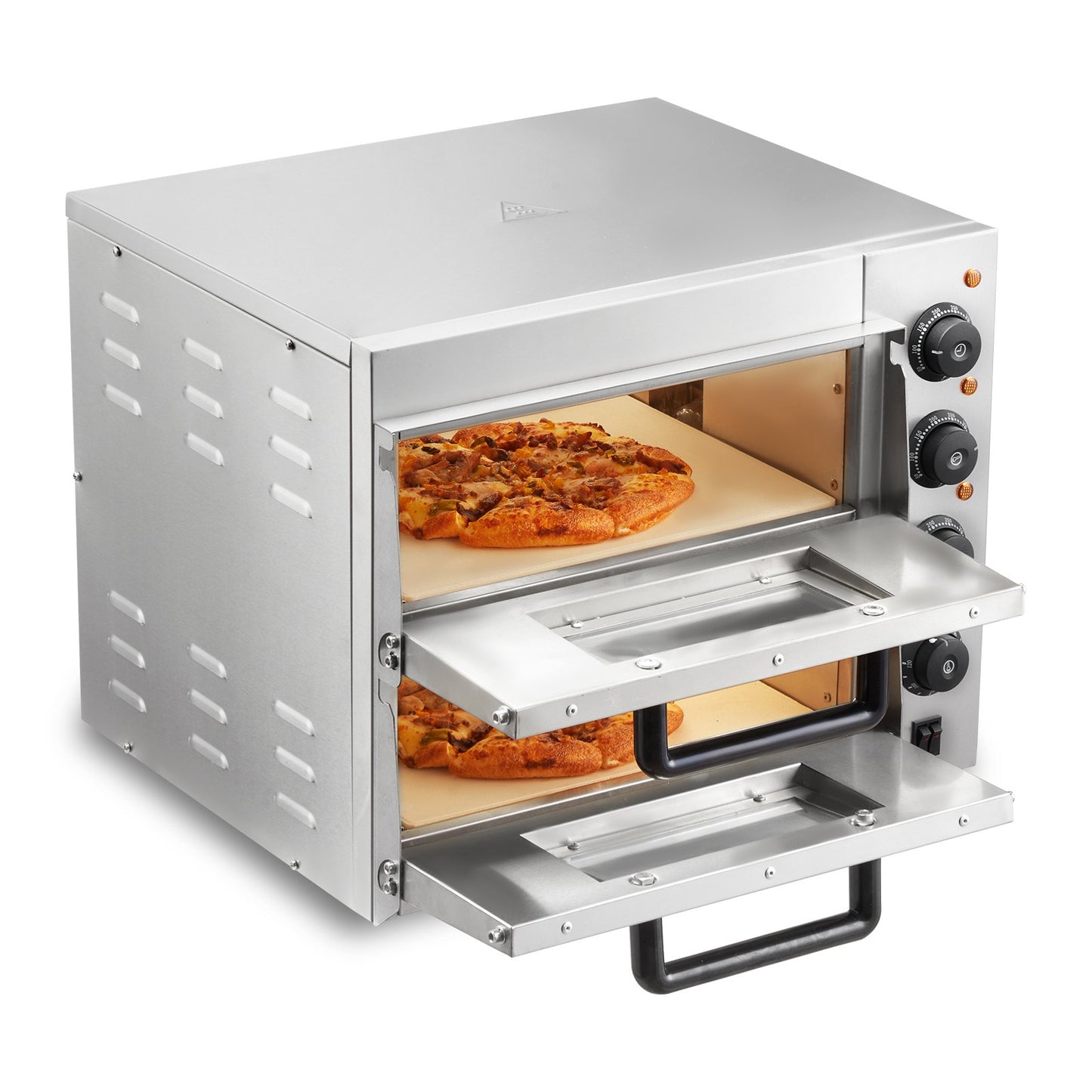 Kommerzieller Pizzaofen, elektrischer Pizzaofen für 14-Zoll-Pizza im Innenbereich