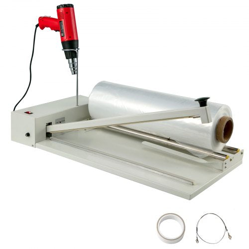 18\" Shrink Wrap Sealer, 530W I-Bar Shrink Wrap Machine, Shrink Wrap Sealer with Heat Gun and Shrink Film Suit for PVC POF Film