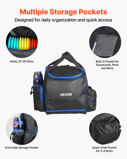 Disc Golf Set, 12 PCS Flying Discs for Beginners, Disc Golf Starter Set, with Putter, Mid-Range, Driver, Including Mini Marker, Portable Backpack, for Outdoor Backyard, Lawn, Beach, and Park