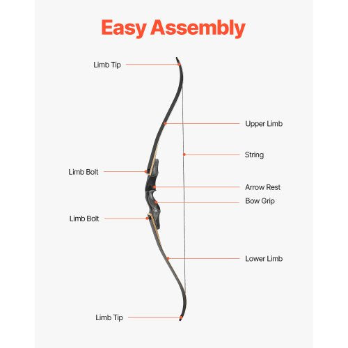 60 Inch Takedown Recurve Bow Wooden Bow Arrows Kit Hunting Practice 14.5kg