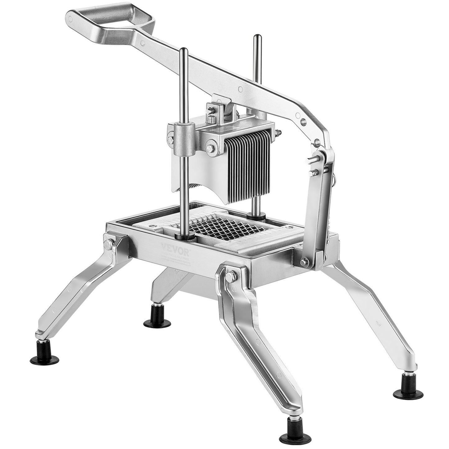 Commercial Vegetable Cutter, 1/4 and 1/2 Inch Tomato Cutter, Stainless Steel and Aluminum Alloy Vegetable Cutter, Manual Tomato Cutter with Non-Slip Feet, for Tomatoes, Onions, Potatoes