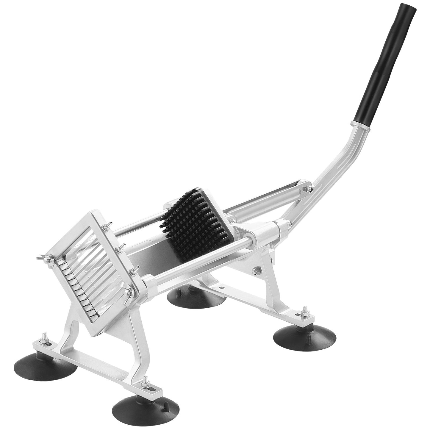 Commercial Vegetable Cutter, 1/4 Inch Fruit Cutter, Stainless Steel and Aluminum Alloy Vegetable Cutter, Manual Cutting Machine with Non-Slip Feet, for Radishes, Onions, Potatoes, Lemons