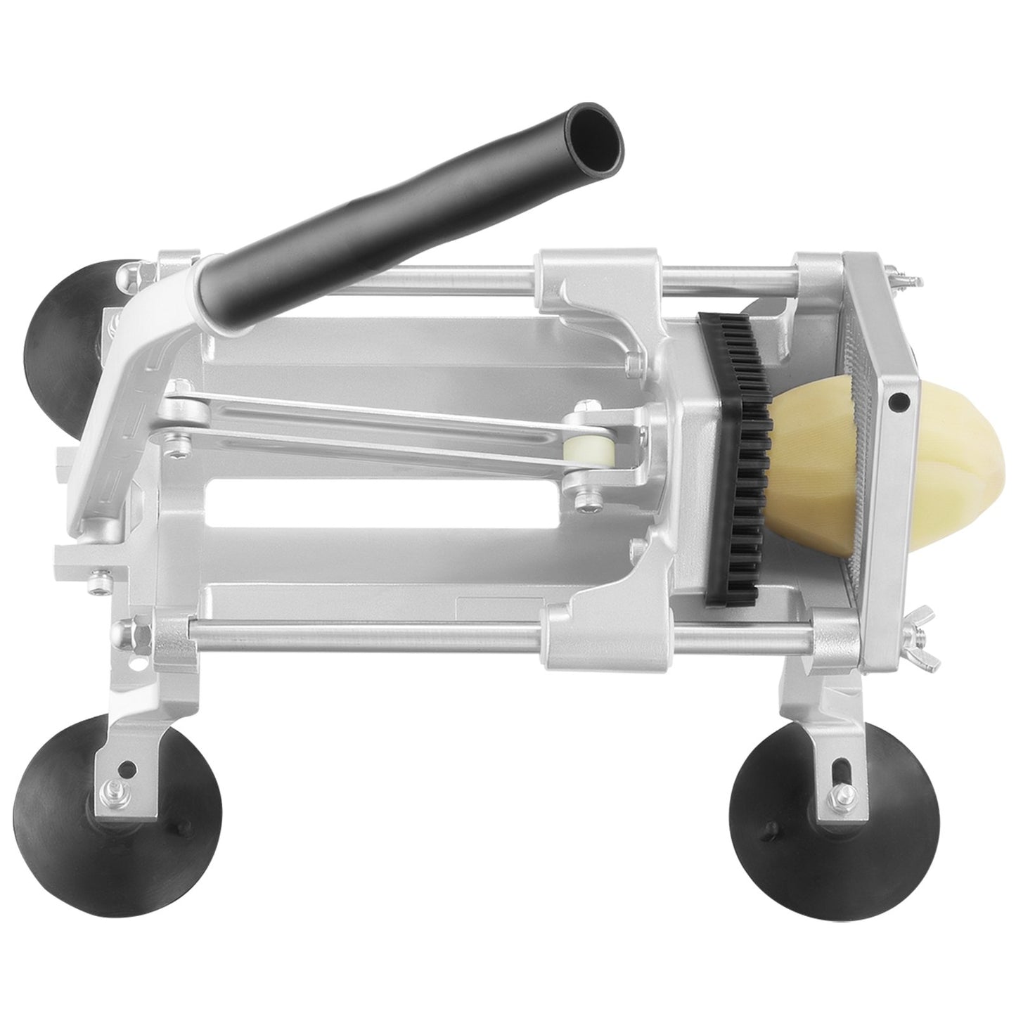 Commercial Vegetable Cutter, 1/4 Inch Fruit Cutter, Stainless Steel and Aluminum Alloy Vegetable Cutter, Manual Cutting Machine with Non-Slip Feet, for Radishes, Onions, Potatoes, Lemons