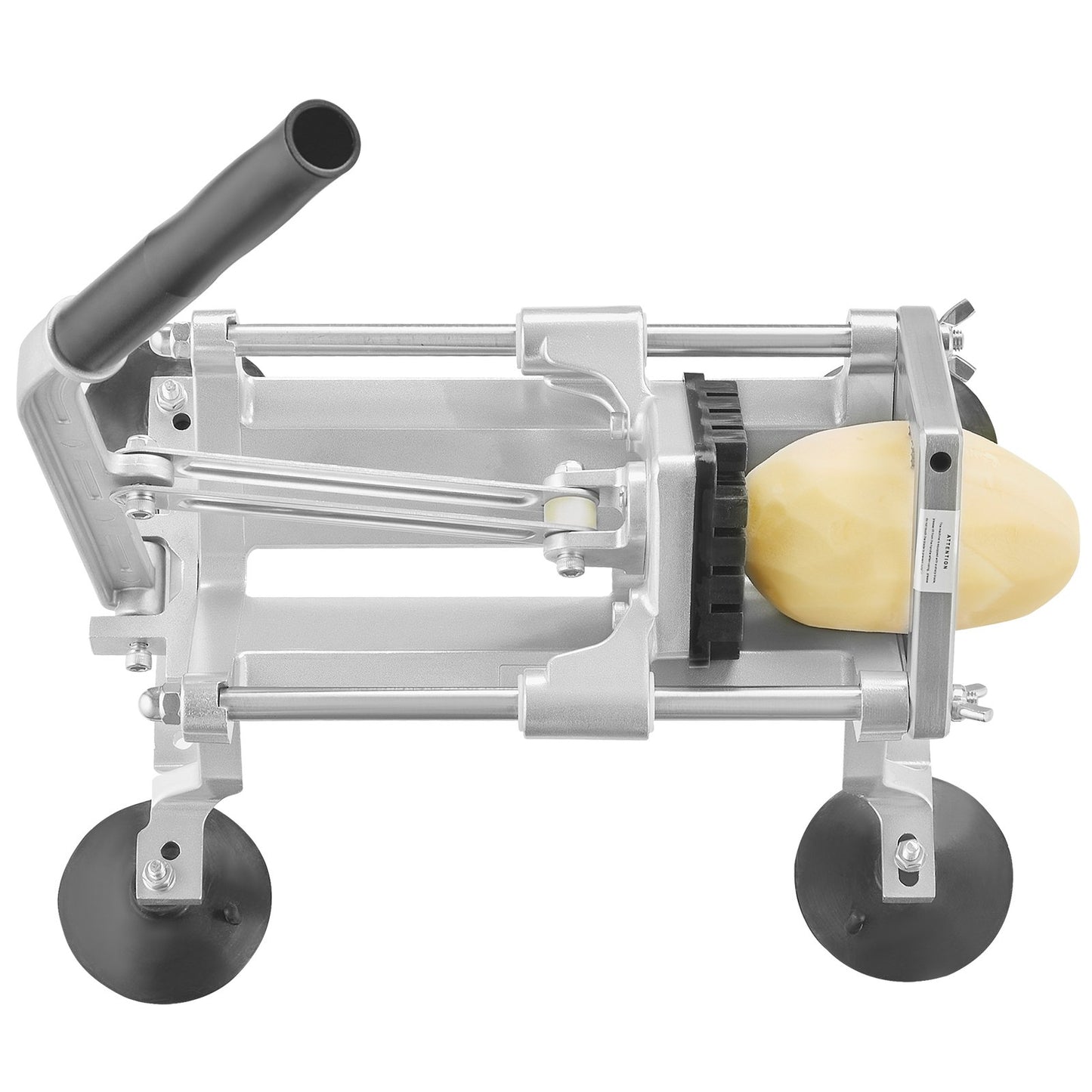 Commercial Vegetable Cutter, 1/2 Inch Fruit Cutter, Stainless Steel and Aluminum Alloy Vegetable Cutter, Manual Cutter with Non-Slip Feet, for Radishes, Onions, Potatoes, Lemons