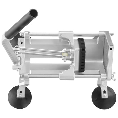 Commercial Vegetable Cutter, 3/8 Inch Fruit Cutter, Stainless Steel and Aluminum Alloy Vegetable Cutter, Manual Cutter with Non-Slip Feet, for Radishes, Onions, Potatoes, Lemons