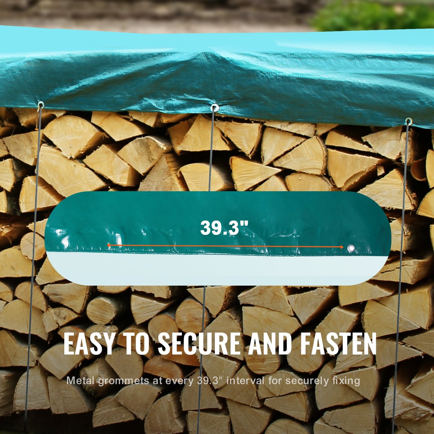 Wasserdichte PVC-Plane, 16,5 x 29,5 Fuß, strapazierfähige PVC-Plane mit Ösen