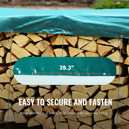 Wasserdichte PVC-Plane, 16,5 x 29,5 Fuß, strapazierfähige PVC-Plane mit Ösen