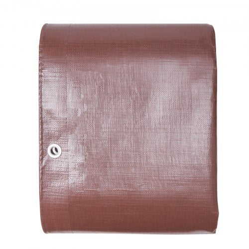 Tarp 20x40 ft 16 Mil Extra Thick, Waterproof Poly Plastic Tarps Cover, Multi-Purpose Outdoor Tarpaulin with Grommets & Reinforced Edges for Truck, RV, Boat, Camping (Brown)