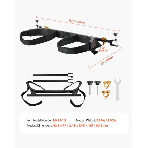 Golf Bag Holder Bracket Adjustable Tail Bar for Most 2+2 Golf Carts | EU