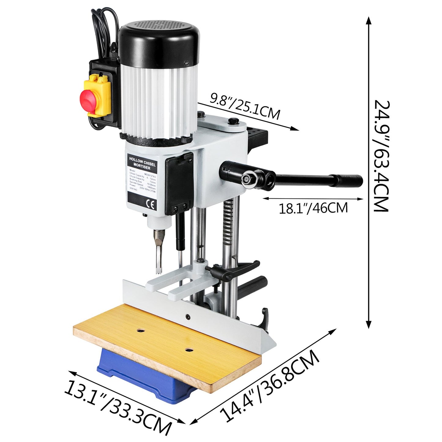 Stemmmaschine Hohlmeißel Stemmmaschine 370W Meißel Bit Sets Holzbearbeitung