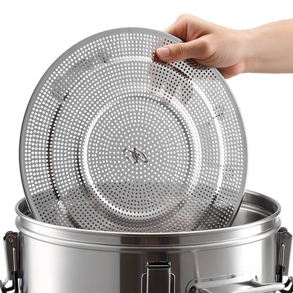 Beer Brewing Equipment, 8 Gal/30L 304 Stainless Steel Home Beer Brewer,1500W All-in-One Home Brewing Kit with Tall strainer, Integrated Inner Barrel & Reinforced Handle