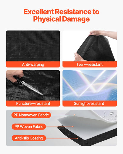 House Wrap, 4 x 250 ft, 0.17 mm Thick Vapor Barrier, Heavy Duty Plastic Sheeting for Tear-resistant, Drop Cloth Vapor Barrier Covering for Residential & Commercial Construction, Black