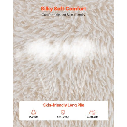 Säcksäckstol, Säcksäcksoffa med armstöd för vuxna, fluffig plysch och högdensitetsskumfyllning för vuxna med dragkedja, bekväm lata soffstolar perfekt för vardagsrum, sovrum, beige |  EU