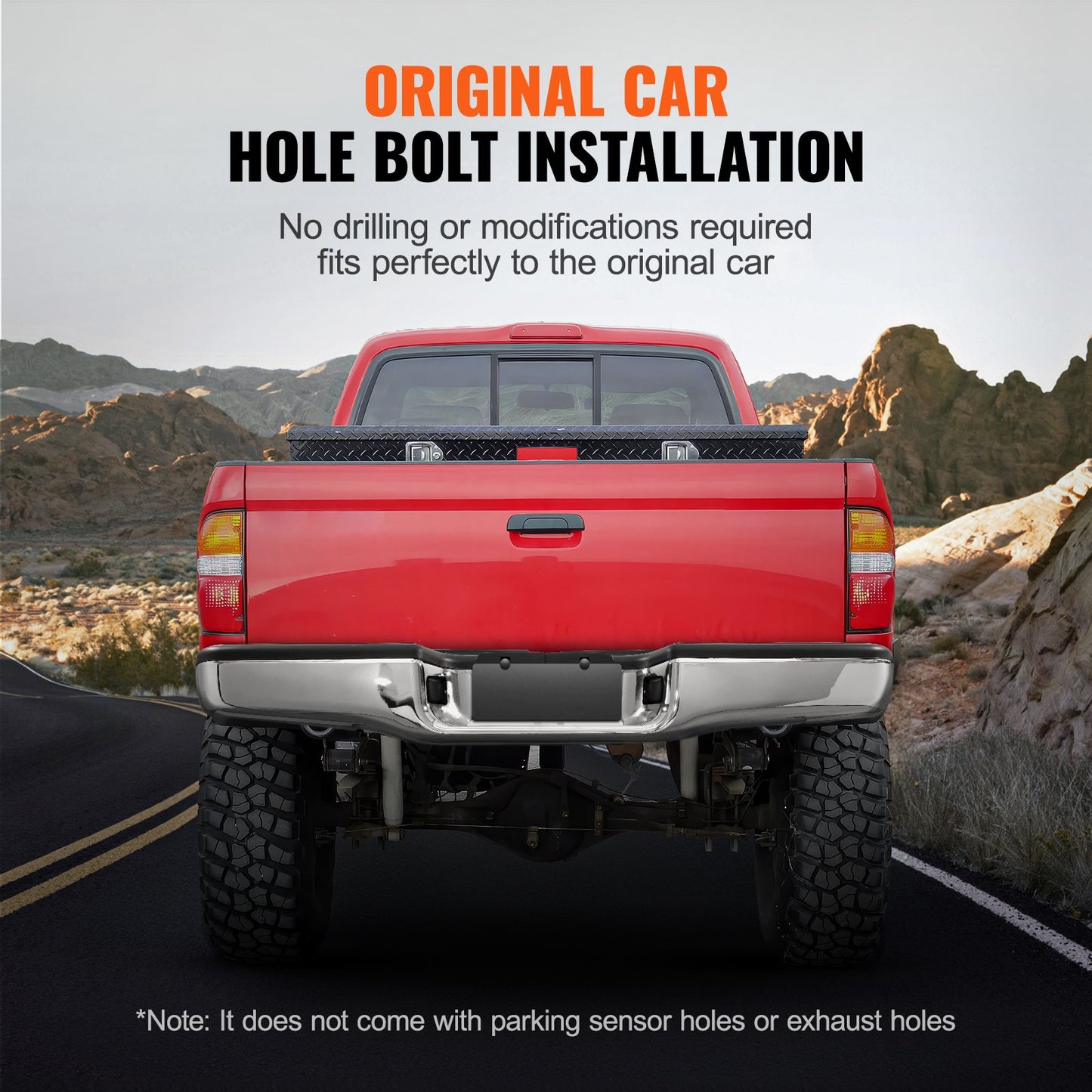 Bakre Steg Stötfångare Krom Stål Stötfångarenhet för 1995-2004-Toyota Tacoma