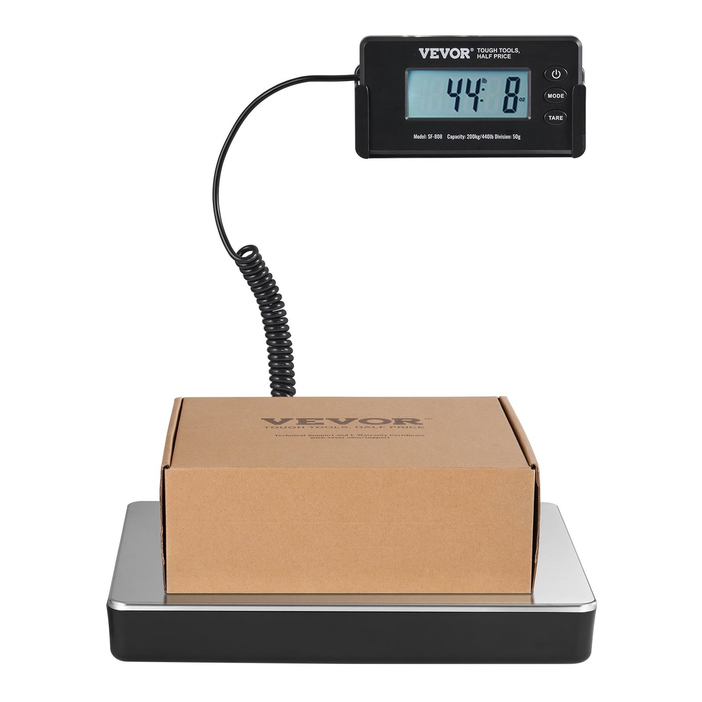 Shipping Scale Digital Postal Scale 440 lbs x 1.7 oz. AC/DC Package LCD