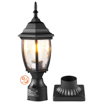 Dusk to Dawn Outdoor lamp post fixture 400mm post or pier mounting
