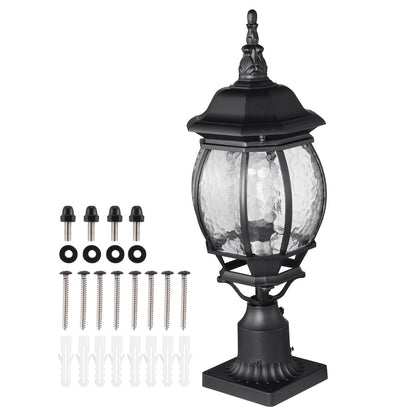 2 st Skymning till gryning utomhus lampstolpe ljusarmatur 530 mm stolpe Pier Mount