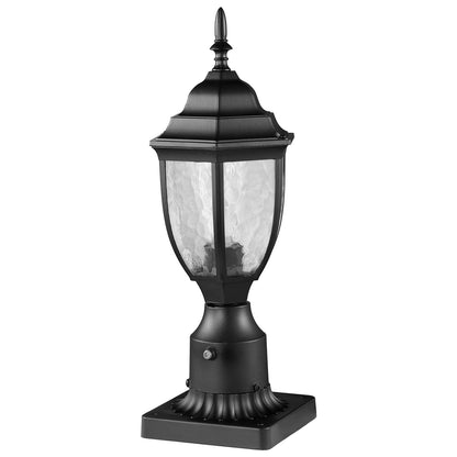 2 Stück Dämmerung bis Morgengrauen Außenlaternenpfahl Leuchte 390 mm Pfostenpfeilermontage