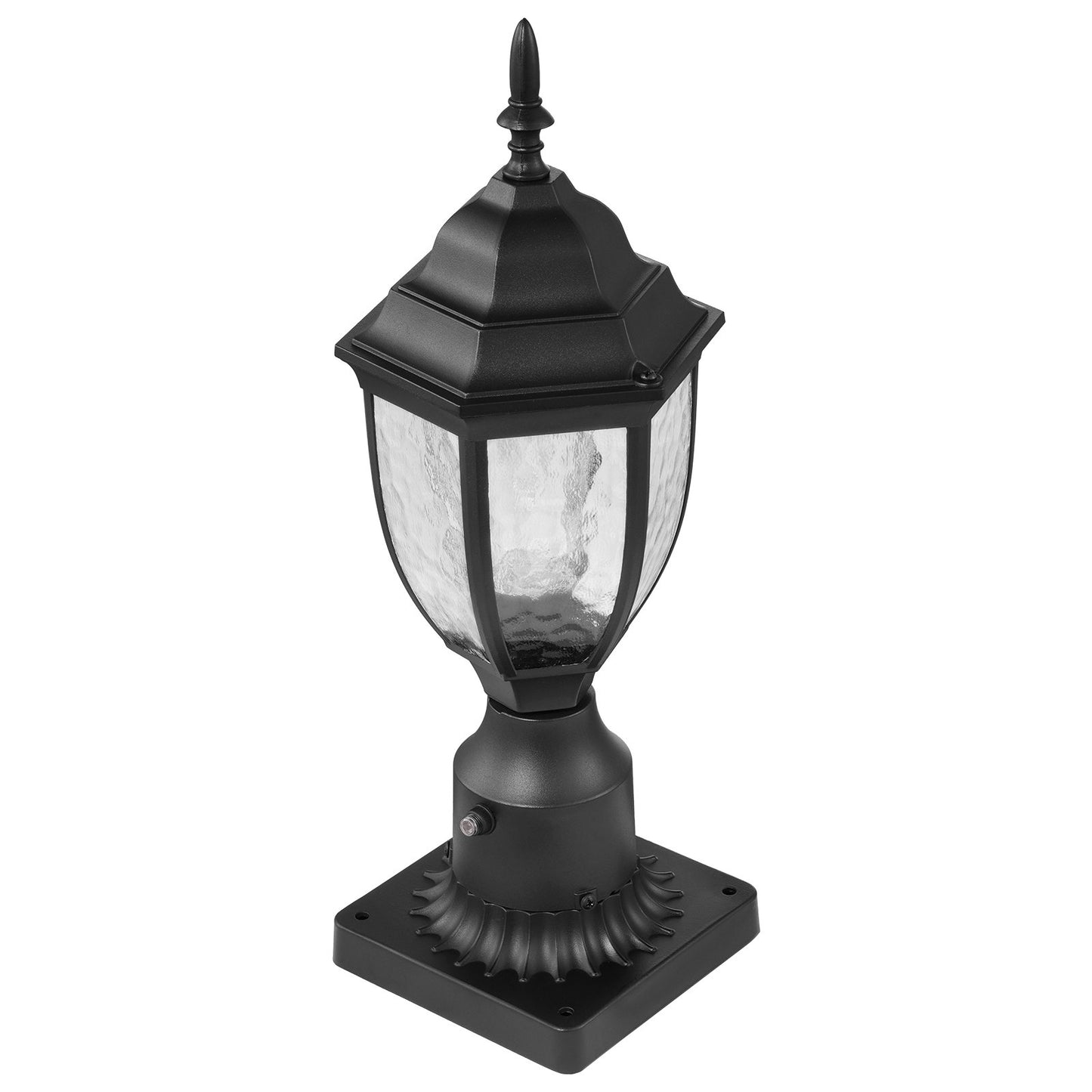 2 Stück Dämmerung bis Morgengrauen Außenlaternenpfahl Leuchte 390 mm Pfostenpfeilermontage