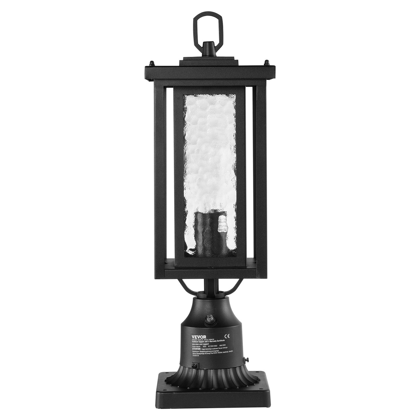 2 st Skymning till gryning utomhus lampstolpe ljusarmatur 450 mm stolpe Pier Mount