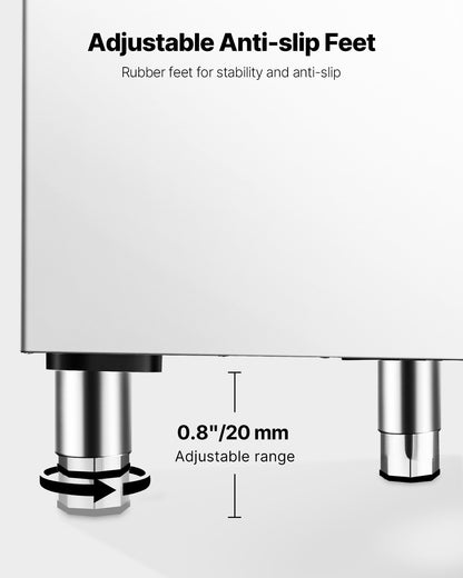 Commercial Ice Maker Storage Bin 250lbs Kapacitet Ice Bin med filter