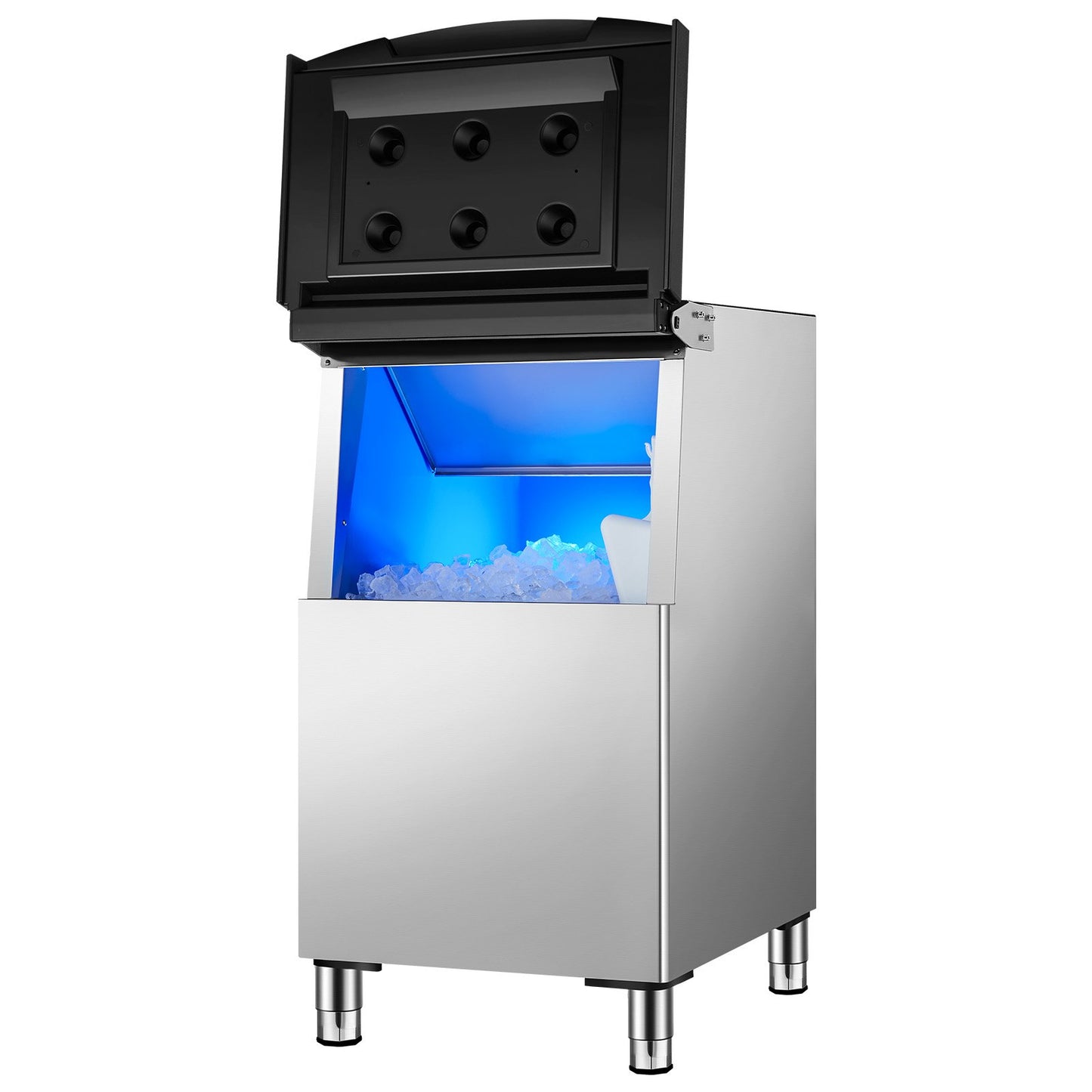 Commercial Ice Maker Storage Bin 250lbs Kapacitet Ice Bin med filter