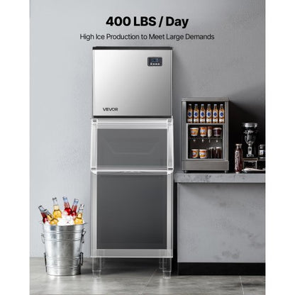 Commercial ice machine - Self-cleaning ice machine with a capacity of 180 kg/day