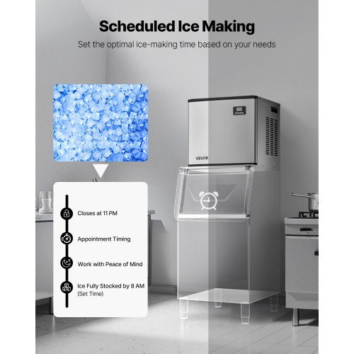 Commercial ice machine - Self-cleaning ice machine with a capacity of 180 kg/day