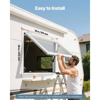 92x92 cm serving system for food carts, awning