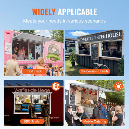 60"L x 36"W Concession Stand Serving Window Food Truck Service Awning