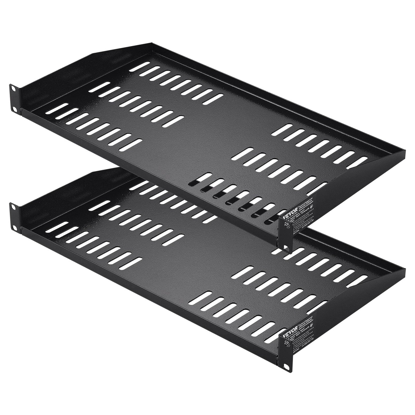 2 STÜCKE 1U Server Rack Regal 10 "/254mm Tiefe Belüfteten Rack Montieren Regal Fach