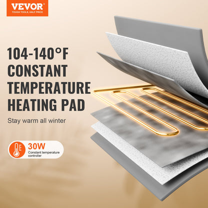 Heated Cat House Foldable Kitty Shelter with Heated Pad Green Mitt