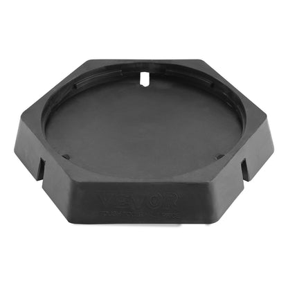 RV-Nivellierpads, dauerhaft befestigt, Gummi-Wagenheber-Pad, 9" runde Füße, 6er-Pack