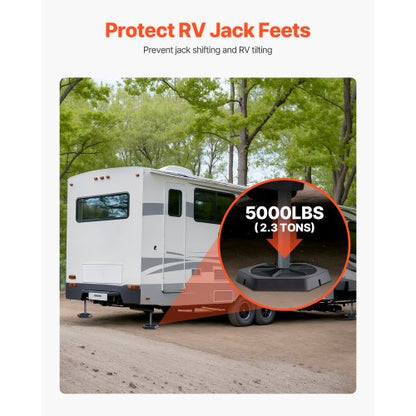 Nivellierpads für Wohnmobile 5000lbs 4 Stück Gummi-Anhängerpads für 10" runde Füße | EU