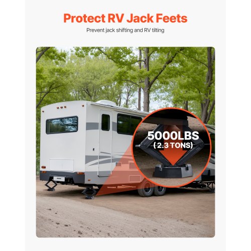 RV Leveling Pads 5000 lbs 4 Styck Gummi Trailer Jack Pads 5,5" kvadratfot |  EU