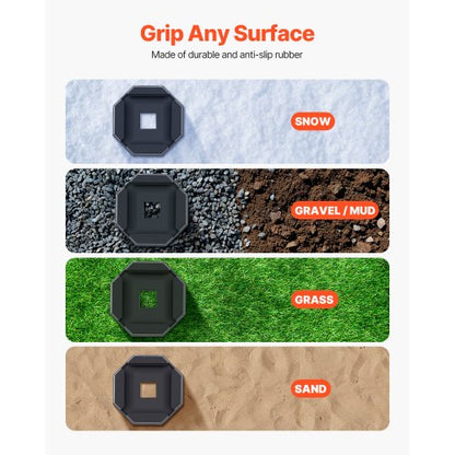 RV Leveling Pads 5000 lbs 4 Styck Gummi Trailer Jack Pads 5,5" kvadratfot |  EU