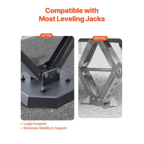 RV Leveling Pads 5000 lbs 4 st Gummi Trailer Jack Pads Scissor Jack Fötter |  EU