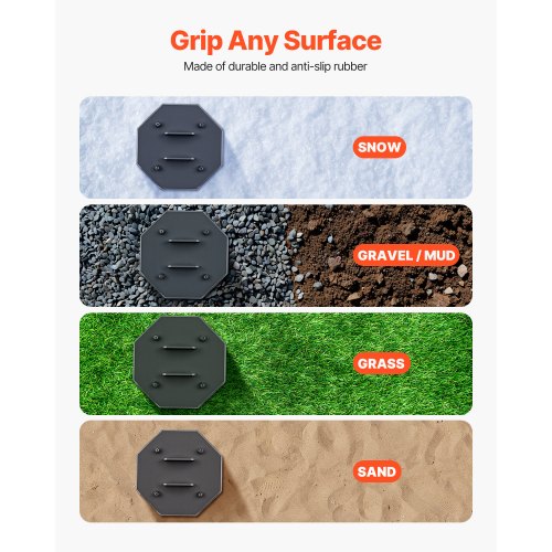 RV Leveling Pads 5000 lbs 4 st Gummi Trailer Jack Pads Scissor Jack Fötter |  EU