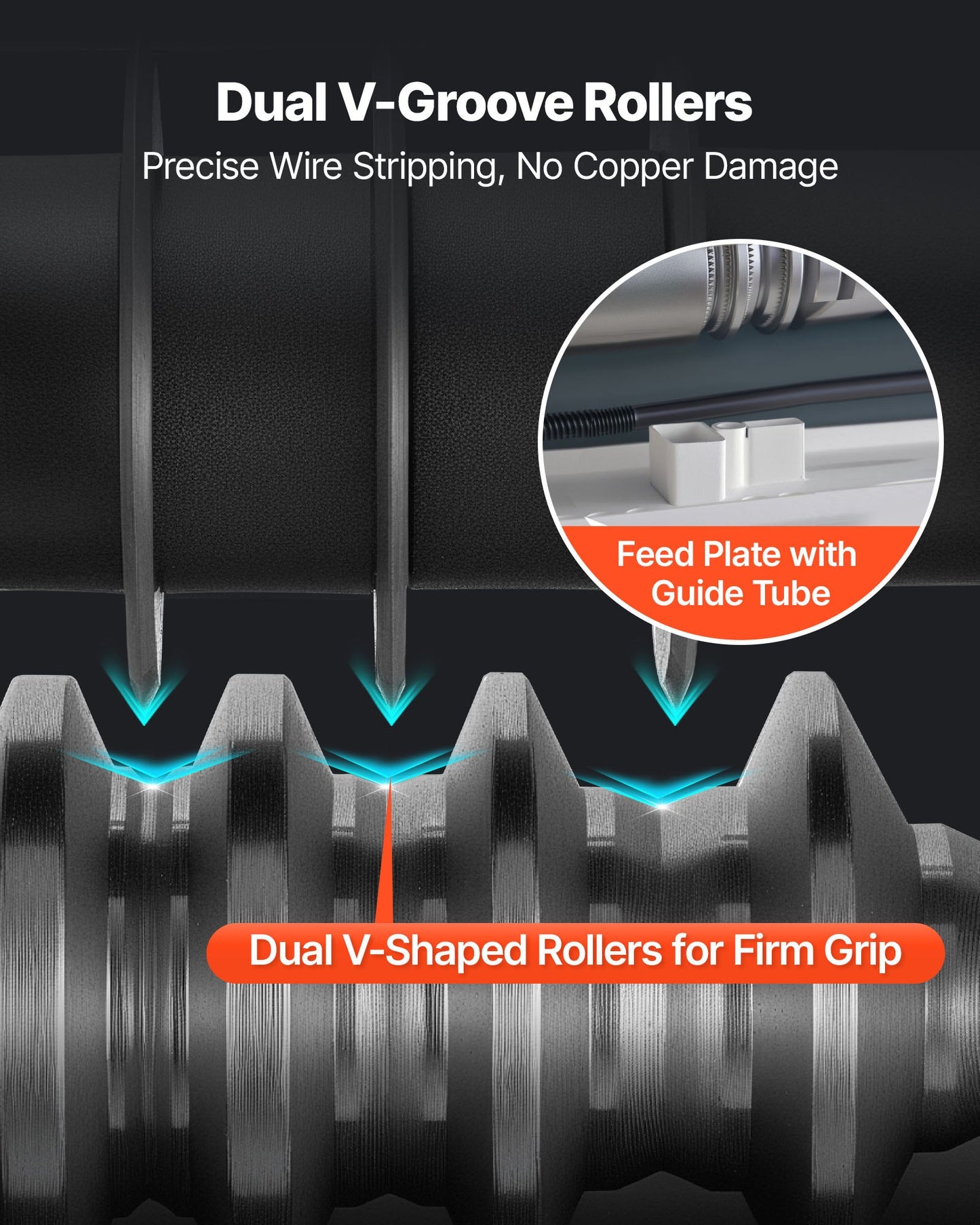 Electric Wire Stripper Machine, 0.06-1.57 in, 11 Channel Automatic Copper Cable Stripper, 370W Wire Stripper Tool with Manual Hand Crank Mode, Emergency Stop Button, for Scrap Copper Recycling