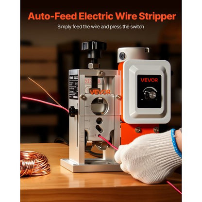 Elektrische automatische Kabelabisoliermaschine, 0,06-1,57 Zoll, 400-W-Motor | EU