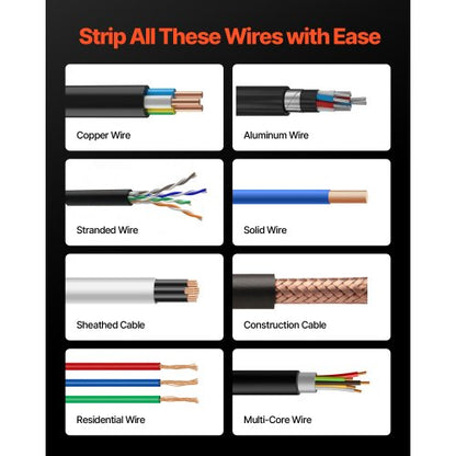 Elektrische automatische Kabelabisoliermaschine, 0,06-1,57 Zoll, 400-W-Motor | EU