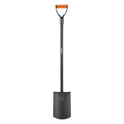 Square Shovel, 48 in Heavy-Duty Flat Shovel, Transfer Shovels with Alloy Steel Blade and Non-Slip D-Handle, Detachable and Easy Storage, for Gardening, Construction, Digging, and Snow Shoveling
