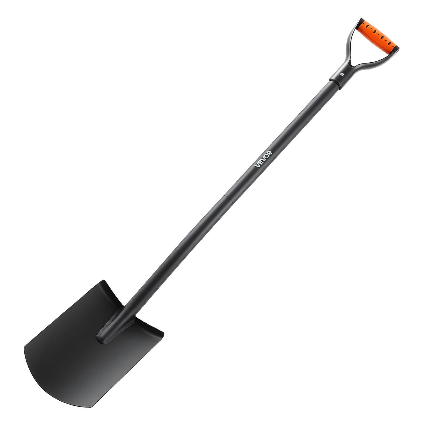 Square Shovel, 48 in Heavy-Duty Flat Shovel, Transfer Shovels with Alloy Steel Blade and Non-Slip D-Handle, Detachable and Easy Storage, for Gardening, Construction, Digging, and Snow Shoveling