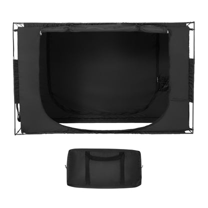 3-türiges Bettzelt Atmungsaktives Zelt 70 % Verdunkelung mit 0,37 Zoll Faserstangen