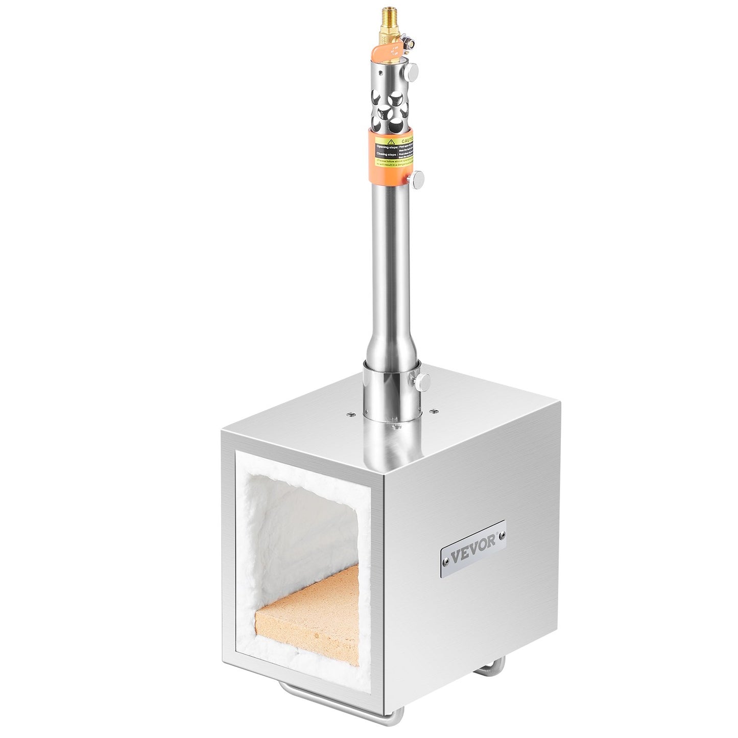 Portable Propane Forge 1 brännare hovslagare Forge 2600℉ kniv metall fyrkantig